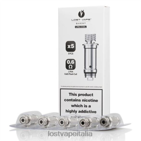 Lost Vape Lyra Bobine di ricambio (confezione da 5) bobina a maglie da 0,6ohm FTP8B391 Lost Vape Italia