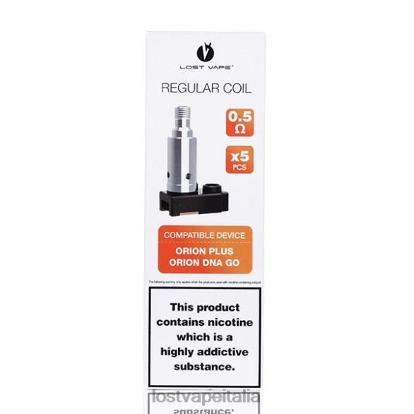 Lost Vape Orion più bobine sostitutive del DNA (confezione da 5) 0,25ohm FTP8B36 Lost Vape Flavors Italia