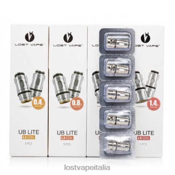 Lost Vape UB Bobine Lite (confezione da 5) l1 0,4ohm FTP8B5 Lost Vape Contact Italia