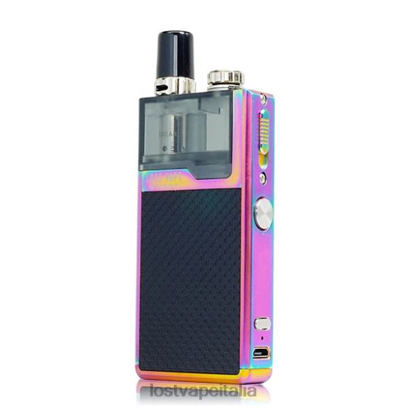 Lost Vape Quest Kit completo del dispositivo orion q pod tessuto arcobaleno/nero FTP8B467 Lost Vape Wholesale Italia