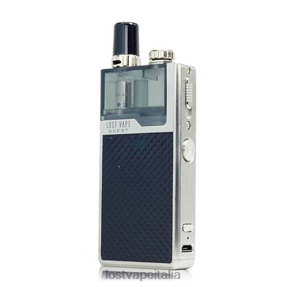 Lost Vape Quest Kit completo del dispositivo orion q pod tessuto argento/nero FTP8B468 Lost Vape Review Italia