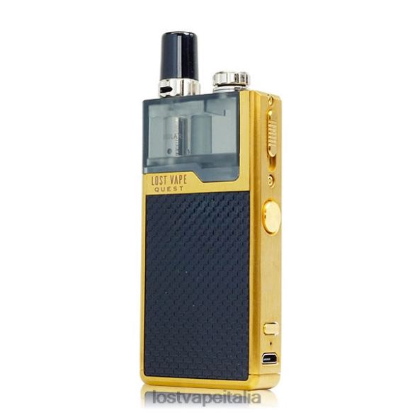 Lost Vape Quest Kit completo del dispositivo orion q pod trama oro/nero FTP8B466 Lost Vape Flavors Italia