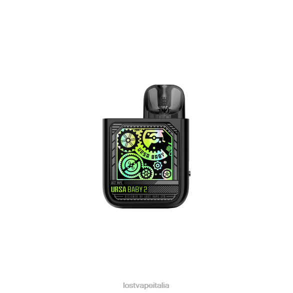 Lost Vape URSA Baby 2 kit | sistema a cialde ingranaggio pop nero/tempo FTP8B354 Lost Vape Customer Service