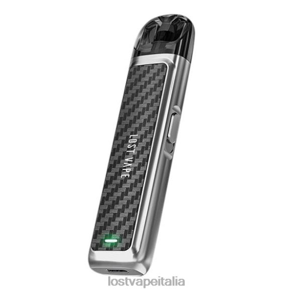 Lost Vape URSA kit cialde | 800mah fibra di carbonio argentata FTP8B226 Lost Vape Flavors Italia