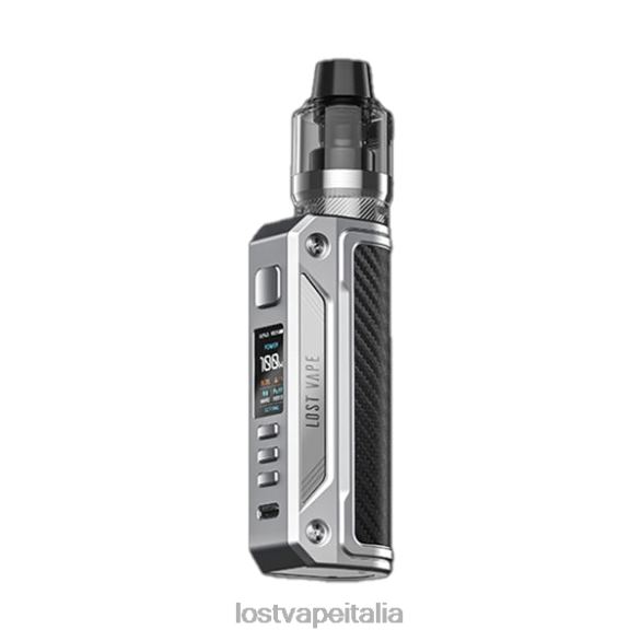 Lost Vape Thelema Kit singolo da 100 W inox/fibra di carbonio FTP8B169 Lost Vape Near Me