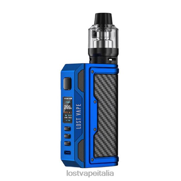 Lost Vape Thelema kit ricerca 200w blu opaco/fibra di carbonio FTP8B138 Lost Vape Review Italia