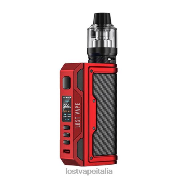 Lost Vape Thelema kit ricerca 200w rosso opaco/fibra di carbonio FTP8B139 Lost Vape Near Me