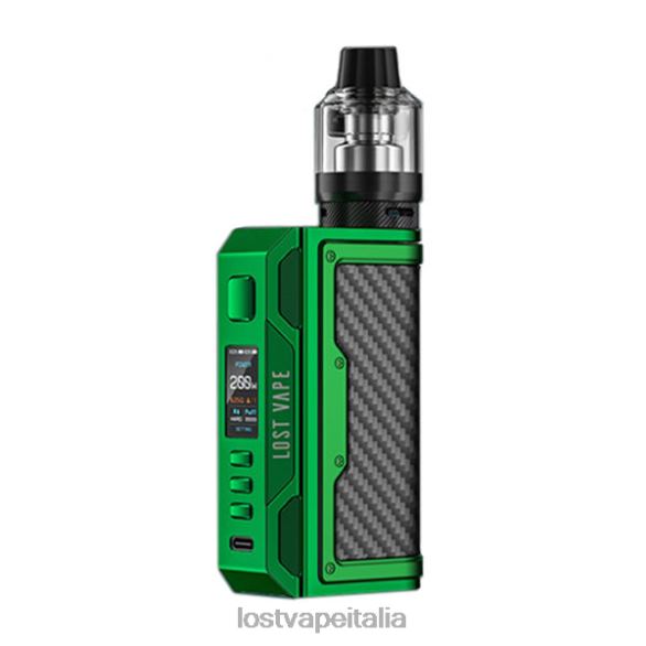Lost Vape Thelema kit ricerca 200w verde/fibra di carbonio FTP8B145 Lost Vape Contact Italia