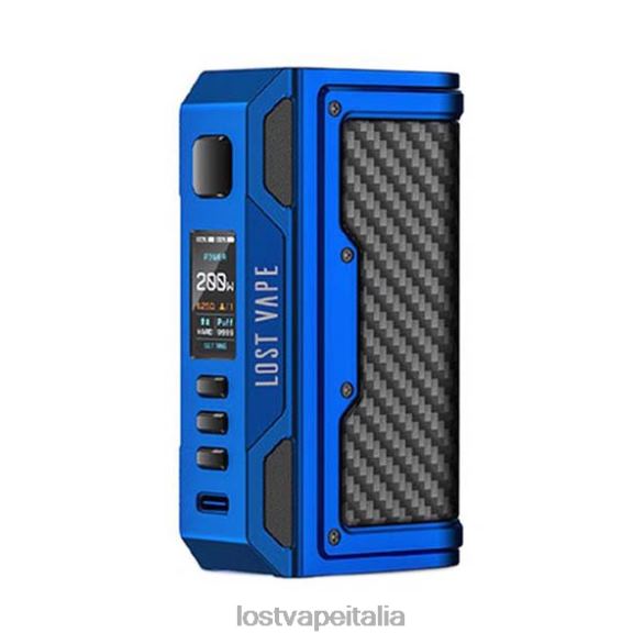 Lost Vape Thelema ricerca 200w mod blu opaco/fibra di carbonio FTP8B177 Lost Vape Wholesale Italia