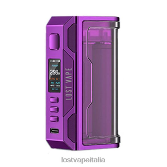 Lost Vape Thelema ricerca 200w mod viola/trasparente FTP8B187 Lost Vape Wholesale Italia