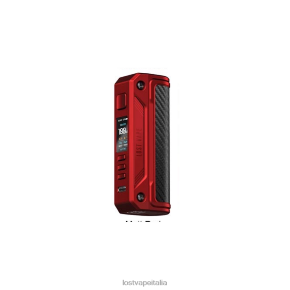 Lost Vape Thelema solo 100w mod rosso opaco/fibra di carbonio FTP8B253 Lost Vape Pods Near Me