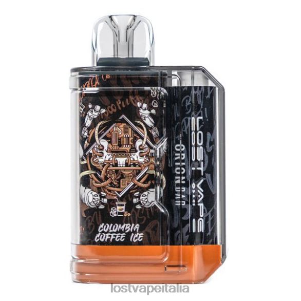 Lost Vape Orion bar usa e getta | 7500 sbuffi | 18 ml | 50 mg Ghiaccio al caffè Columbia FTP8B87 Lost Vape Wholesale Italia