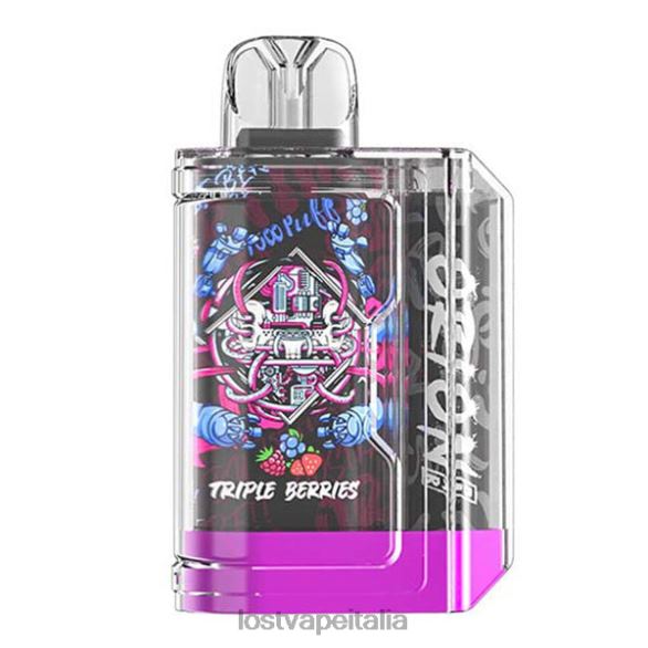 Lost Vape Orion bar usa e getta | 7500 sbuffi | 18 ml | 50 mg bacche triple FTP8B65 Lost Vape Contact Italia