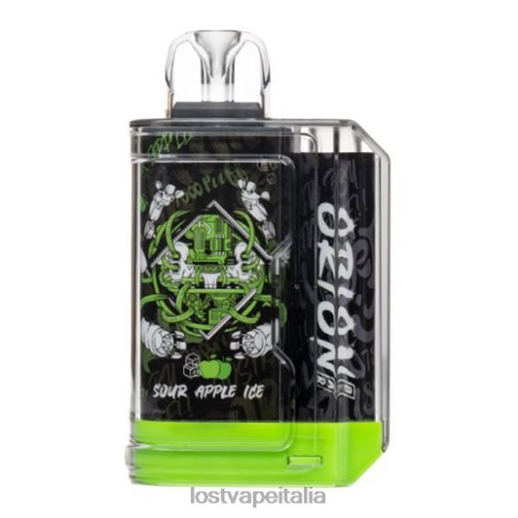Lost Vape Orion bar usa e getta | 7500 sbuffi | 18 ml | 50 mg ghiaccio di mela acida FTP8B1 Lost Vape Italia