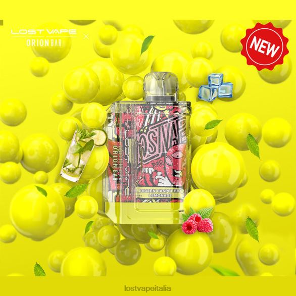 Lost Vape Orion bar usa e getta | 7500 sbuffi | 18 ml | 50 mg limonata congelata al lampone FTP8B92 Lost Vape Milano