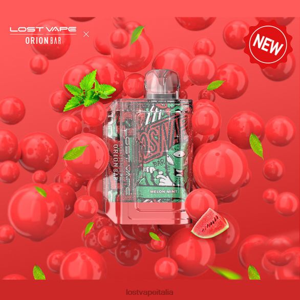 Lost Vape Orion bar usa e getta | 7500 sbuffi | 18 ml | 50 mg menta di melone FTP8B90 Lost Vape Price