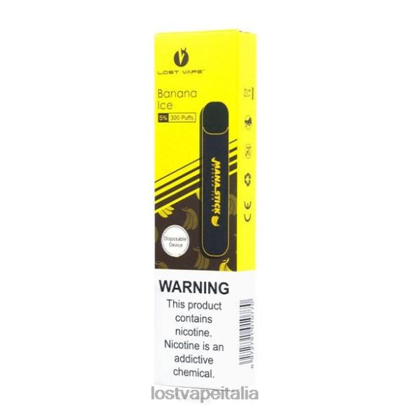 Lost Vape Mana bastone usa e getta | 300 sbuffi | 1,2 ml ghiaccio alla banana 5% FTP8B404 Lost Vape Customer Service