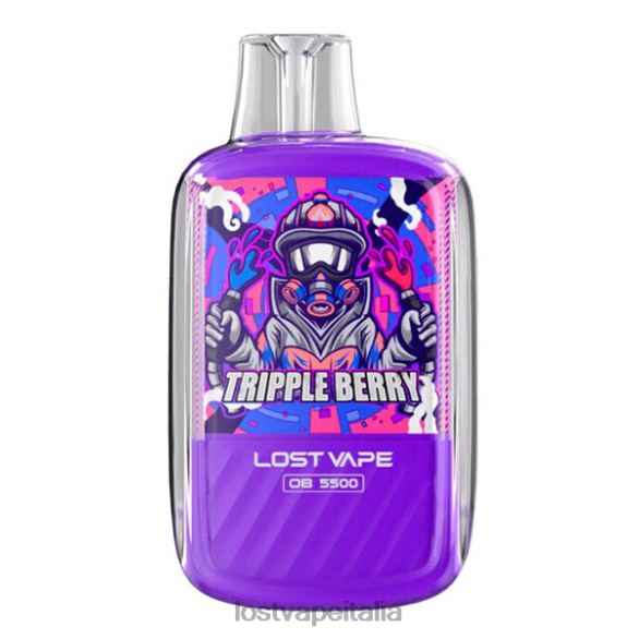 Lost Vape Orion ob5500 5500 erogazioni 14ml 50mg monouso tripla bacca FTP8B108 Lost Vape Review Italia